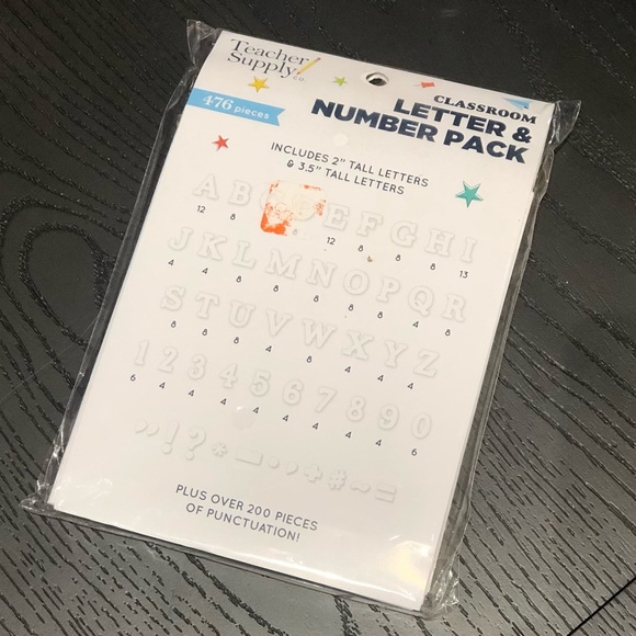 3.5 inch and 2 inch White Letters/Numbers - Picture 1 of 4